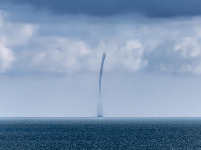 EMBARGO FOR TWAM, 30 NOVEMBER 2024. FEE MAY APPLY. Australian Weather Calendar 2025. Water Spout. Photo: Cathryn Vasseleu