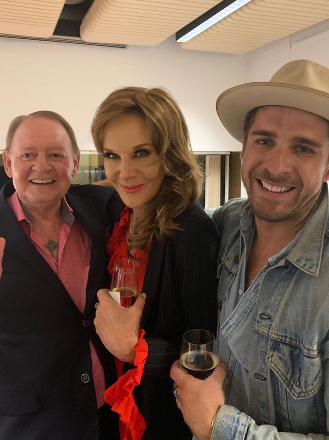 RESPECTED: Hugh Sheridan with his Dad Denis and Rhonda Burchmore. Picture Supplied