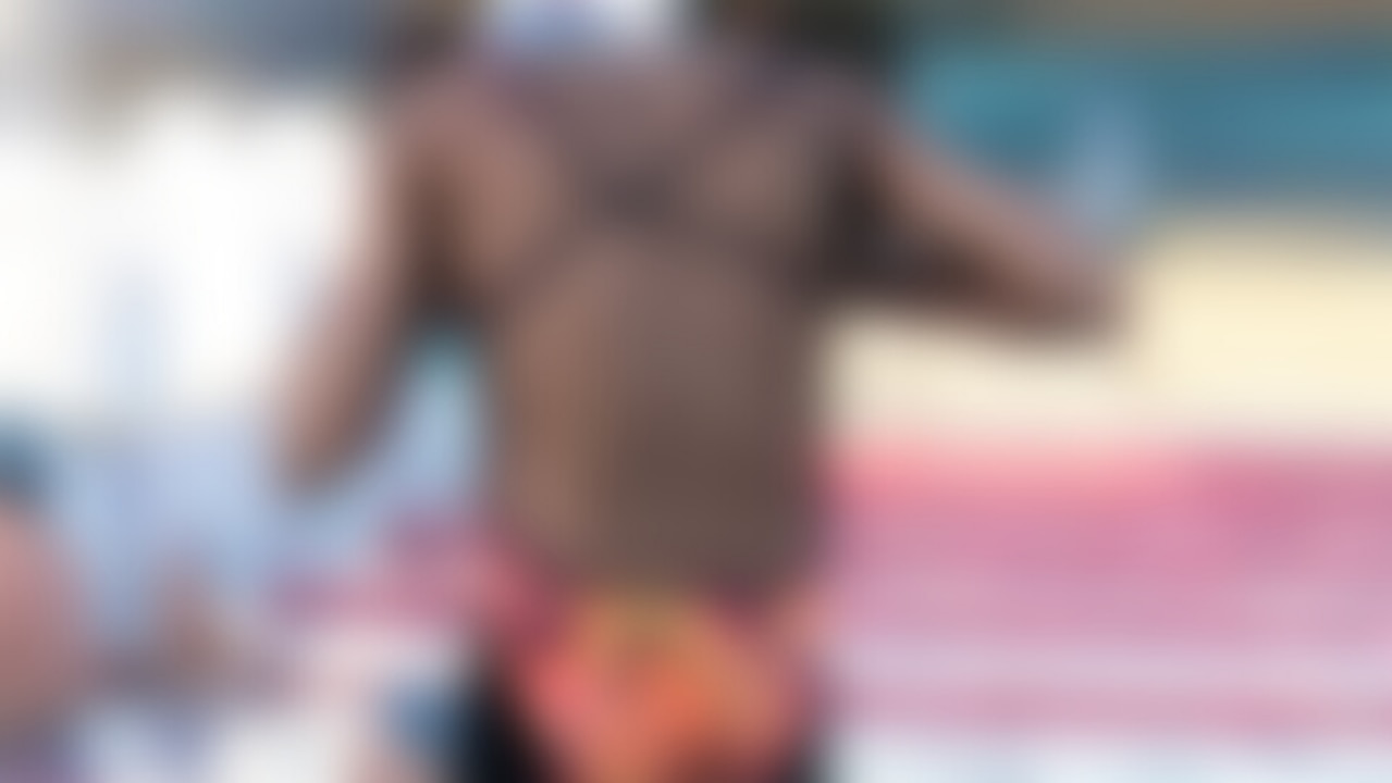 The blurred photograph of the 13-year old swimmer.