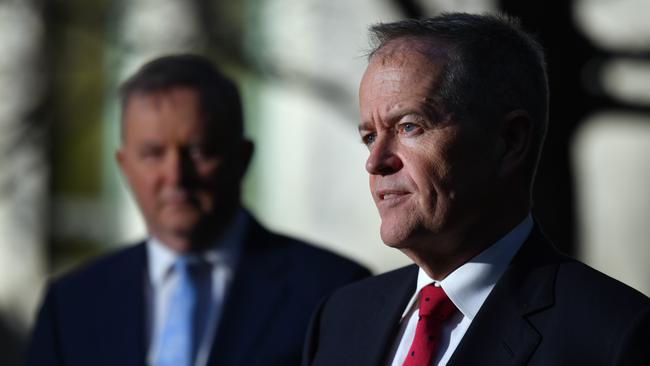 Leader of the Opposition Anthony Albanese and Shadow Minister for Government Services Bill Shorten.