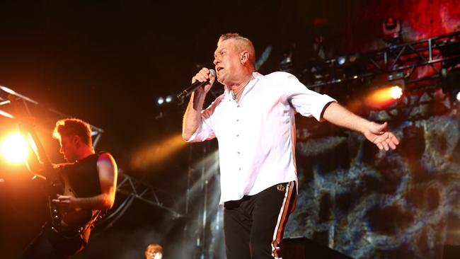 Jimmy Barnes on stage at the Cairns Red Hot Summer tour, 2021. He will perform at Bluesfest Byron Bay 2021. Picture: Peter Carruthers