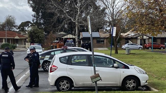 The baby boy who was abducted when a man allegedly stole a white Honda Jazz hatchback has been found at Enfield. Picture: Todd Lewis