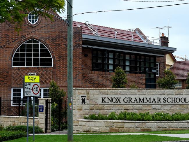 A general view of Knox Grammar School at Wahroonga, in Sydney, Tuesday, Feb. 24, 2015. The Royal Commission into Institutional Responses to Child Sexual Abuse is investigating claims of sexual abuse at the exclusive private school, over a 33-year period from the 1970s until 2003. (AAP Image/Dan Himbrechts) NO ARCHIVING