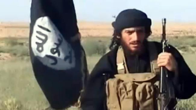 Abu Muhammad al-Adnani appearing in a 2012 video uploaded to YouTube. Picture: AFP