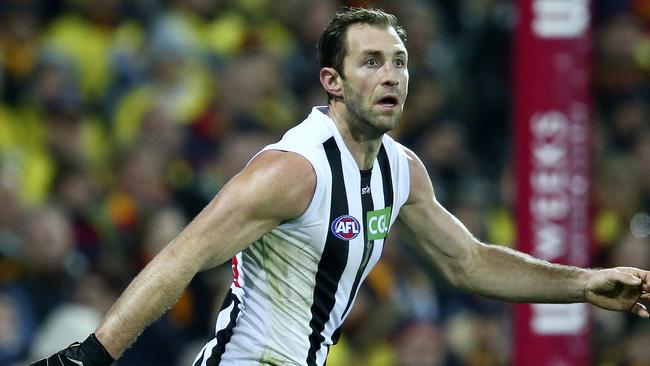 Travis Cloke has lost his place in the Collingwood team. Picture: Sarah Reed