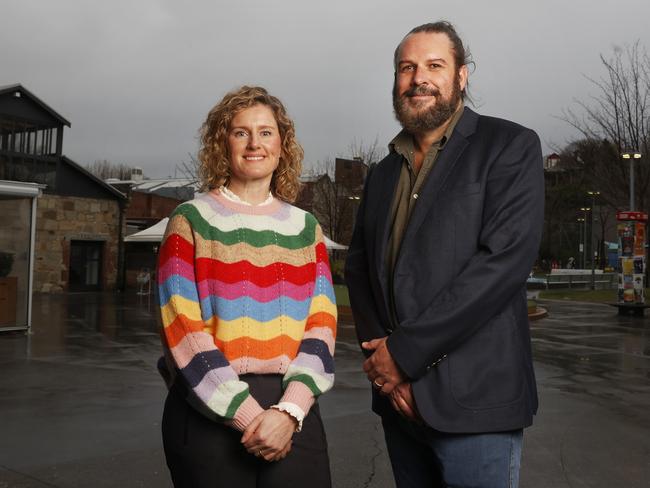 Doctor Alex Seidel and Doctor Toby Gardner chair of Royal Australian College of General Practitioners Tasmania.  Tasmanian GP's visited the Tasmanian Parliament to call on politicians to fund the stateÃs health workforce.  Picture: Nikki Davis-Jones