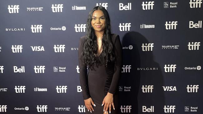 Shantae Barnes-Cowan at the Sweet As Tiff premier. Picture: Supplied