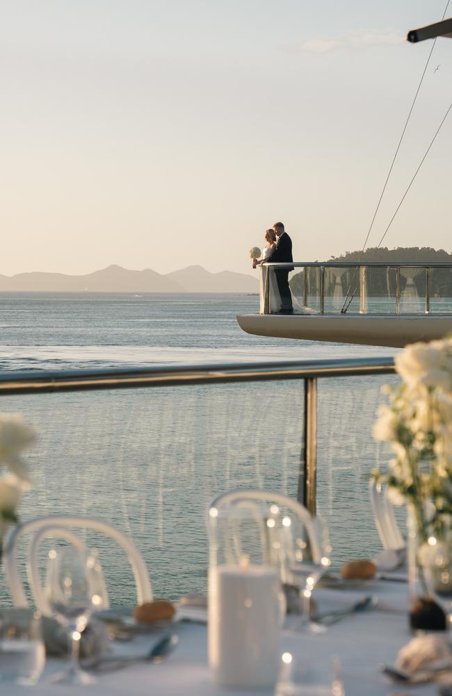 The wedding of Chloe Maxwell and Jack McNeil. Pictures: Hamilton Island Photography