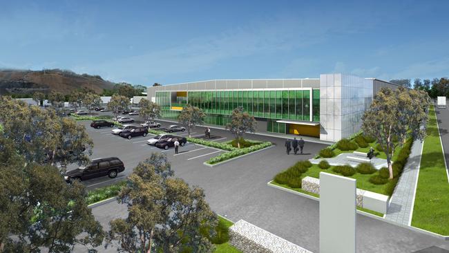 An artist’s impression of Dexus’ proposed $420m industrial project at Greystanes in western Sydney.