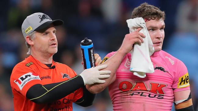 Liam Martin is set to be declared fit for Origin II in Brisbane, after sustaining a category one head knock on Saturday night. Picture: Getty Images.