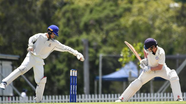 GPS First XI cricket between Churchie and Brisbane State HighSaturday January 28, 2023. Picture, John Gass