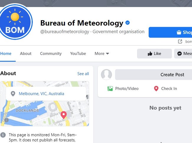 Changes to Facebook is affecting BOM, Queensland Health etc