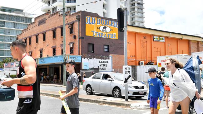 Old Burleigh Theatre pictured on December 26, 2022. The historic building, on the corner of Goodwin Terrace and the GC Highway, is one step closer to being demolished Picture, John Gass