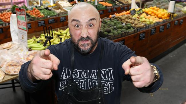 John Kapiris inside his St Bernards Fruit and vegetable store in Adelaide. Picture: NCA NewsWire/David Mariuz