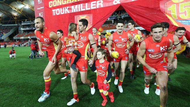 The Suns can’t play themselves, unfortunately. Picture: AFL Photos/Getty Images