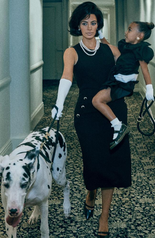 Kim Kardashian and North West pose for Interview Magazine’s September 2017 issue. Picture: Steven Klein for Interview