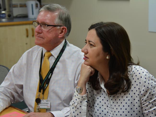 South Burnett Mayor Keith Campbell with Premier Annastacia Palaszczuk. Picture: Katherine Morris