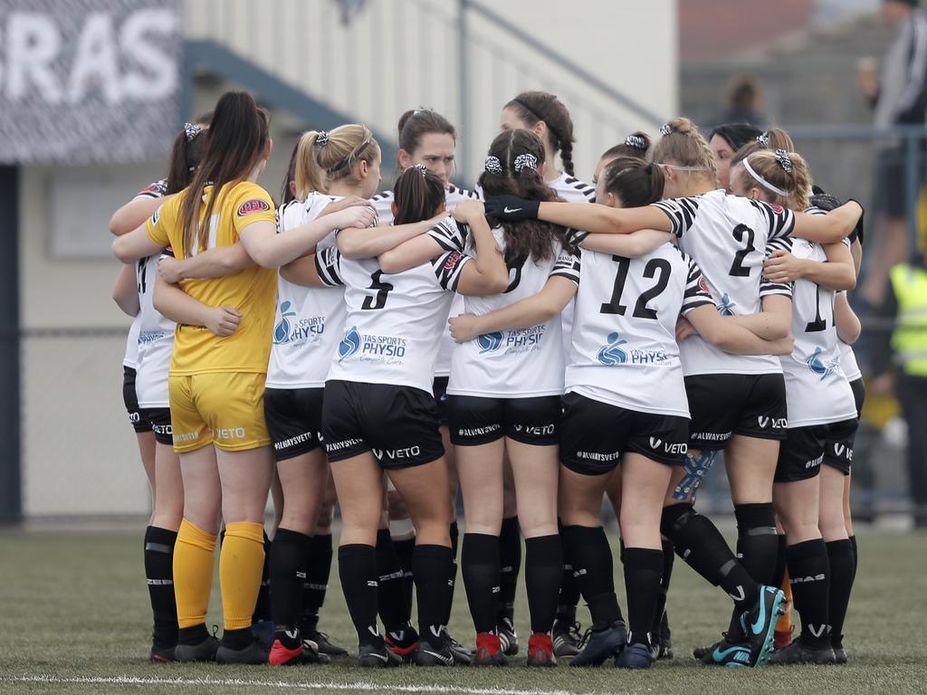 Hobart Zebras versus Kingborough Lions in the women's Statewide Cup final at KGV. Picture: PATRICK GEE