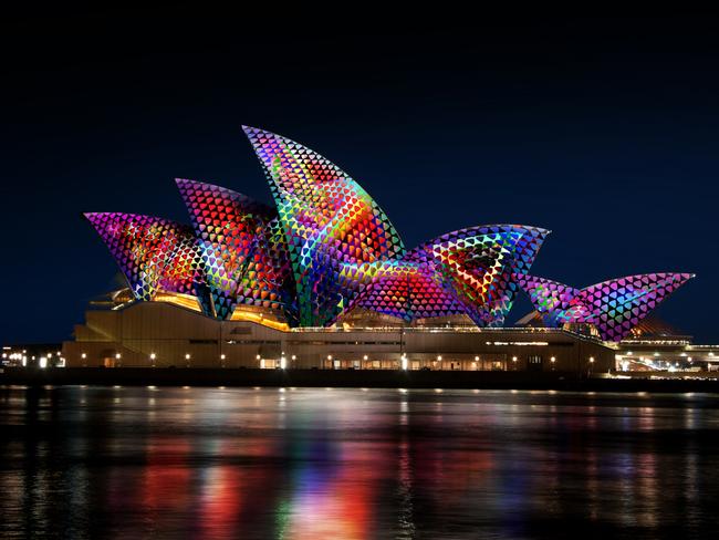 The sculptures will feature on the Opera House sails nightly between 6pm ad 11pm.