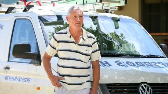 William Spedding with his work van.