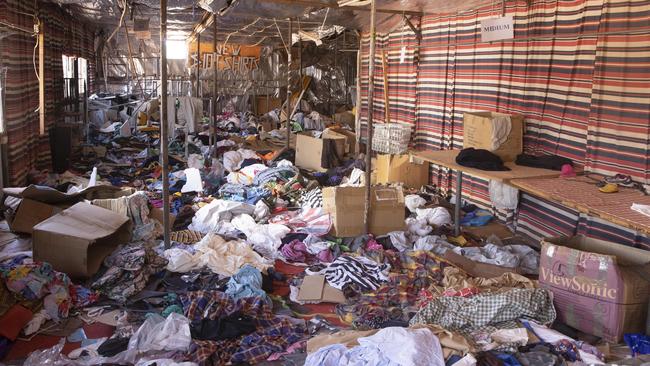 Inside Mintabie’s second-hand store. Picture: Simon Cross