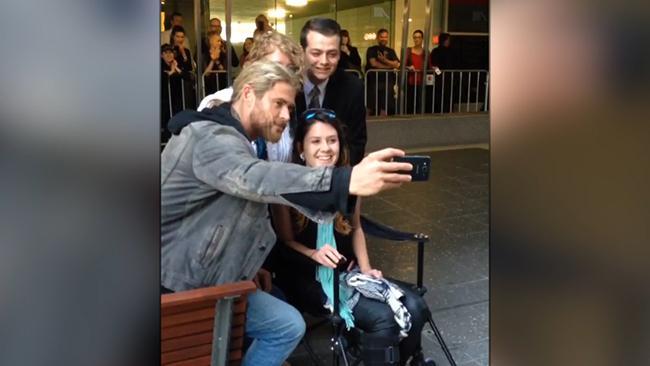 Thor star stuns wheelchair-bound fan