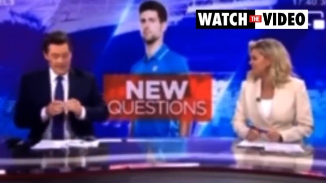 7NEWS anchors caught calling Djokovic an 'a***hole'