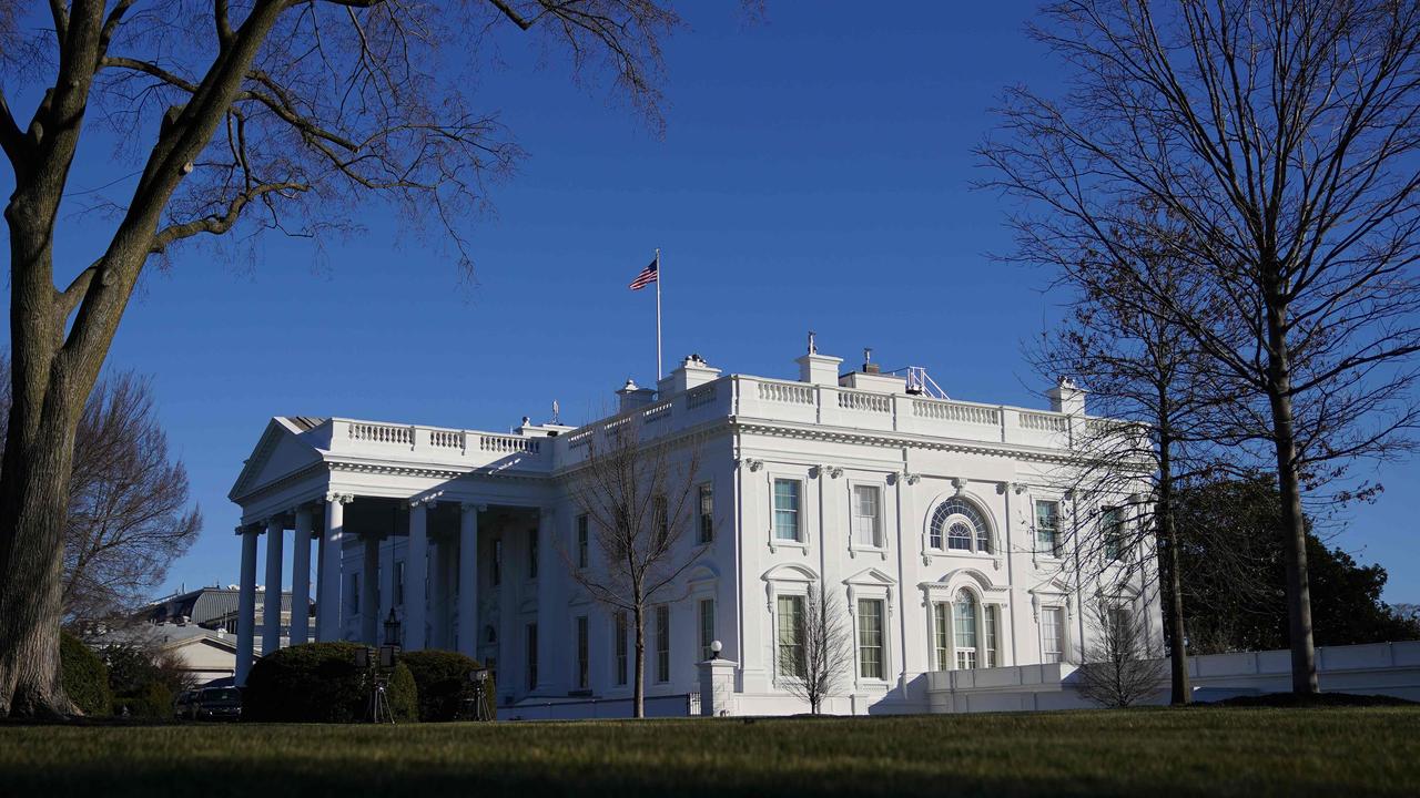 The White House on Mr Trump's last full day in office, on January 19. Picture: Mandel Ngan/AFP