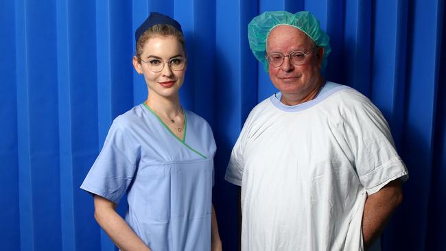 Prince Charles Hospital surgeons Dr Livia Williams and Dr Peter Tesar Picture: AAP/David Clark