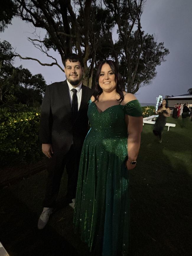 Students arrive at the Hervey Bay State High School formal.