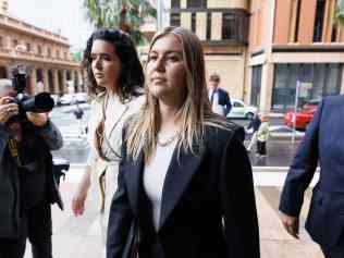 SYDNEY, AUSTRALIA - NewsWire Photos NOVEMBER 28, 2023. Brittany Higgins arrives at the Supreme Court today. Picture: NCA NewsWire / David Swift