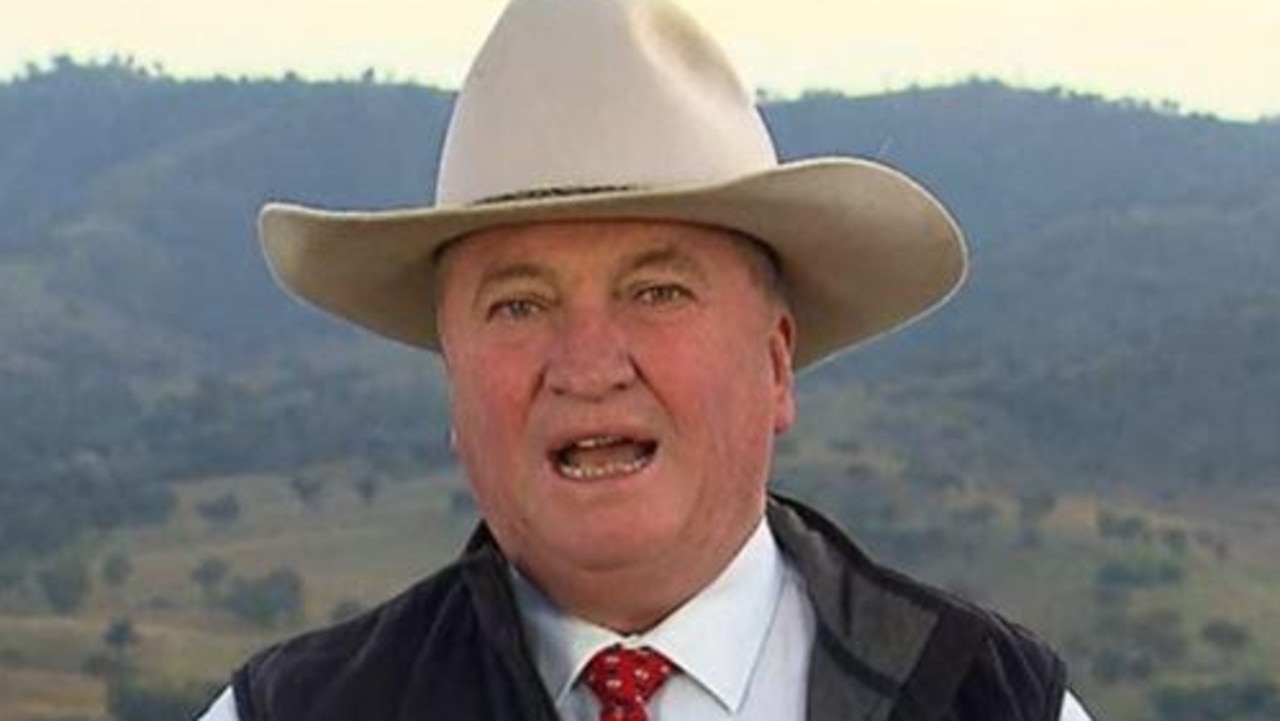 barnaby joyce appears on sunrise