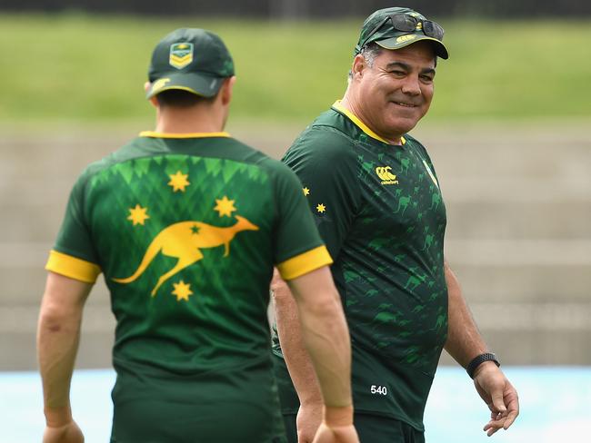 Kangaroos coach Mal Meninga is a supporter of Thurston’s acknowledgment to country.