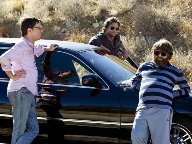 Galifianakis (far right) in a scene from The Hangover Part III.