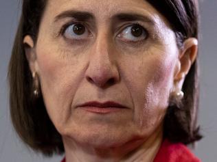 Premier Gladys Berejiklian speaks at a press conference in Sydney. Picture: Brook Mitchell/Getty Images