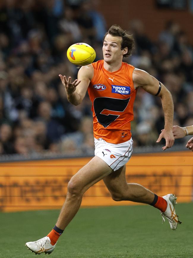 Giants Jack Buckley during the AFL Semi Final match between Port Adelaide and the GWS Giants at Adelaide Oval on September 16, 2023. Photo by Phil Hillyard (Image Supplied for Editorial Use only – **NO ON SALES** – Â©Phil Hillyard )