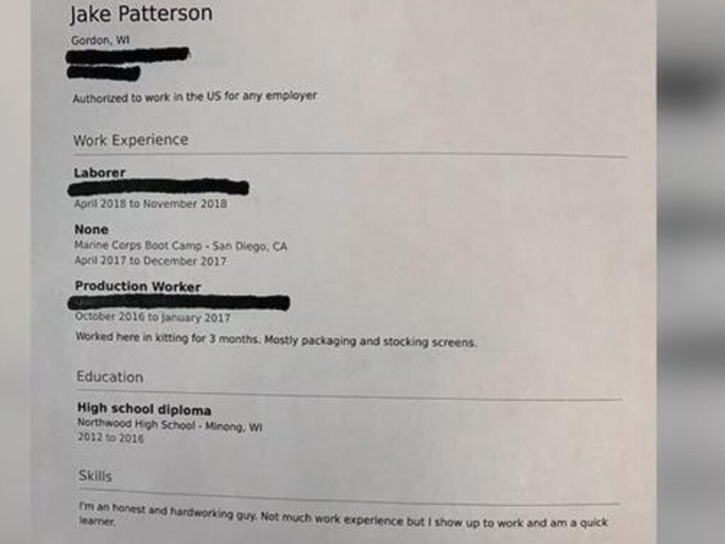 A manager at Saratoga Liquor company told media Jake Patterson applied for a job at Superior Liquor on the day Jayme Closs escaped.