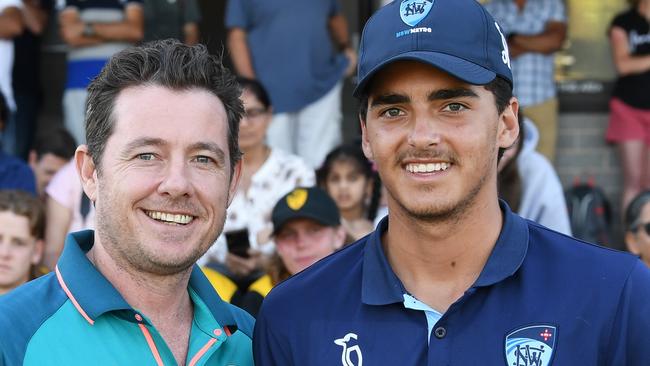 NSW Metro player Joel Davies named player of the tournament at Karen Rolton Oval 22 December, 2022, Cricket Australia U19 Male National Championships 2022-23.Picture: Cricket Australia.