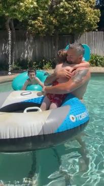 Dad surprises son with finalised adoption