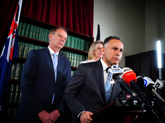 MELBOURNE, AUSTRALIA - NewsWire Photos 27 MARCH 2023:Victorian Liberal leader John Pesutto gives a press conference discussing the  Moira Deeming Liberal meeting suspension decision.Picture: NCA NewsWire / Luis Ascui