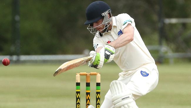 Keilor skipper Nathan Beever in action earlier this season. Picture: Hamish Blair