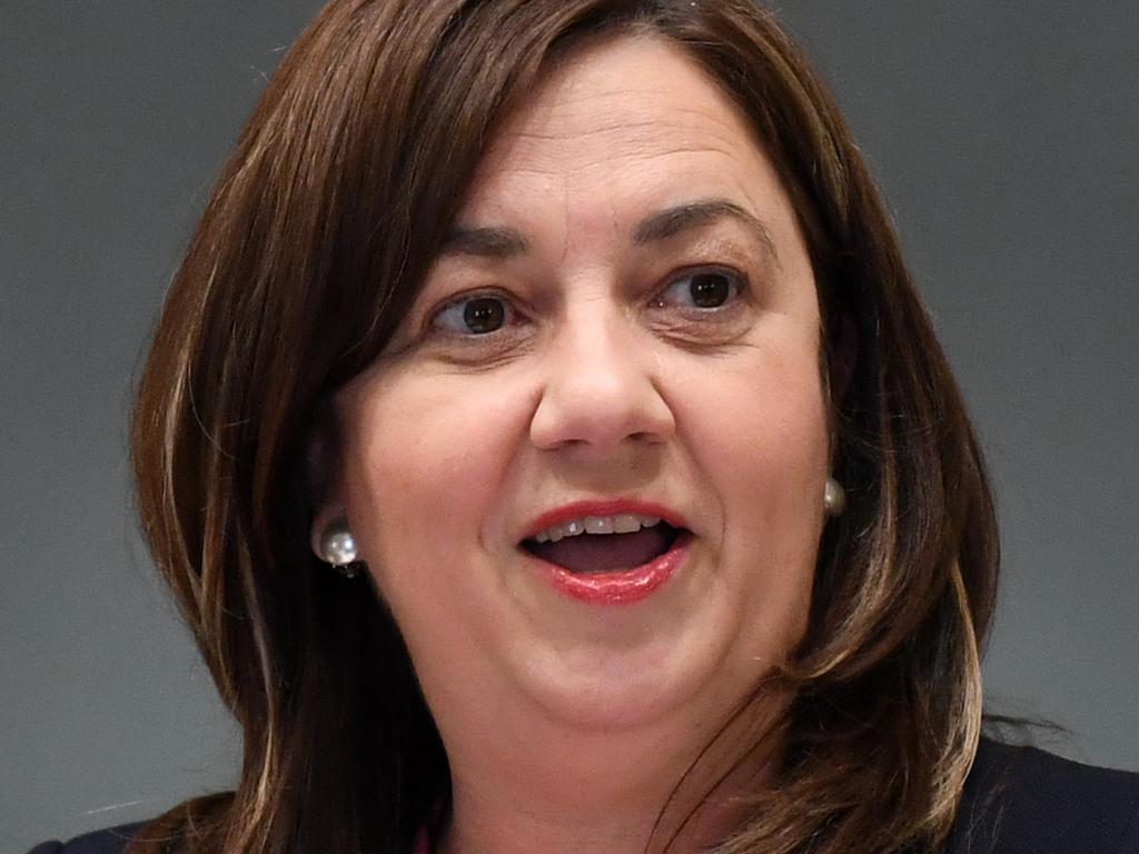 BRISBANE, AUSTRALIE - NewsWire Photos - 16 NOVEMBRE 2021. Le Premier ministre du Queensland, Annastacia Palaszczuk, fait une déclaration lors de la séance du Parlement.  Photo : NCA NewsWire / Dan Peled