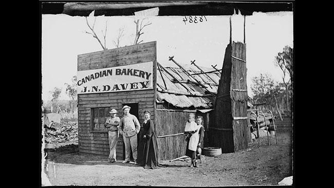 John Davey, baker, at Canadian Lead township near Gulgong in 1872