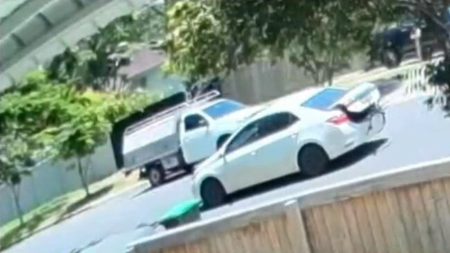 The car allegedly used to return the baby to the family. Picture: 9 News Queensland