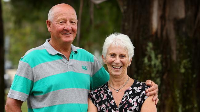 Sherryl and Terry Storrier in Canberra. Picture Kym Smith