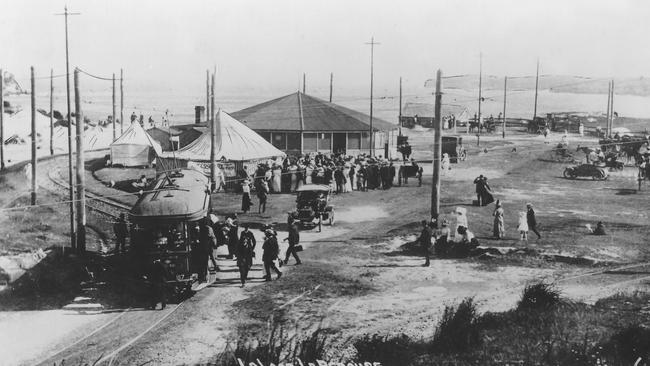 The tram used to travel down Anzac Parade all the way to La Perouse