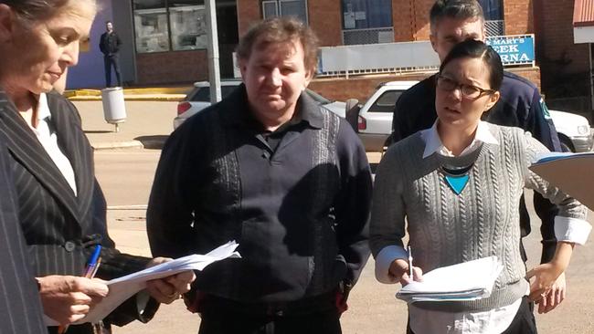 Nikola Novakovich during a Supreme Court jury view in Coober Pedy during his murder trial. Picture: Greg Higgs.