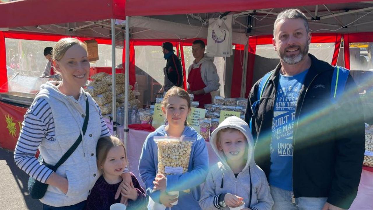 From left, Liz Van Lohuizen, Ayla McCosker, Veyda McCosker, Coen McCosker and Zac McCosker.