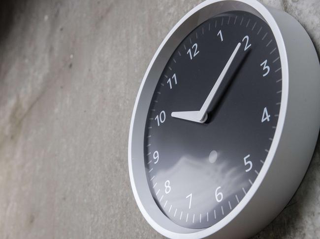 SEATTLE, WA - SEPTEMBER 20: An "Echo Wall Clock," which can be controlled via Alexa is pictured at Amazon Headquarters, following a launch event, on September 20, 2018 in Seattle Washington. Amazon launched more than 70 Alexa-enable products during the event.   Stephen Brashear/Getty Images/AFP == FOR NEWSPAPERS, INTERNET, TELCOS & TELEVISION USE ONLY ==