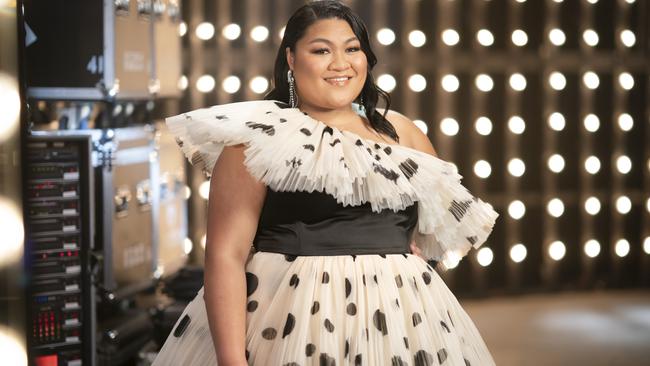 Faith Sosene ahead of the The Voice Grand Final. Photo: Supplied/ Channel 7